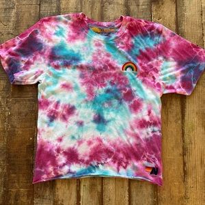 Super cute tie dyed Aviator Nation t-shirt!